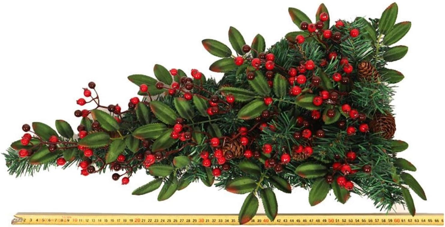 花輪 クリスマスリース クリスマスリース 松ぼっくり ホーン つる 赤い